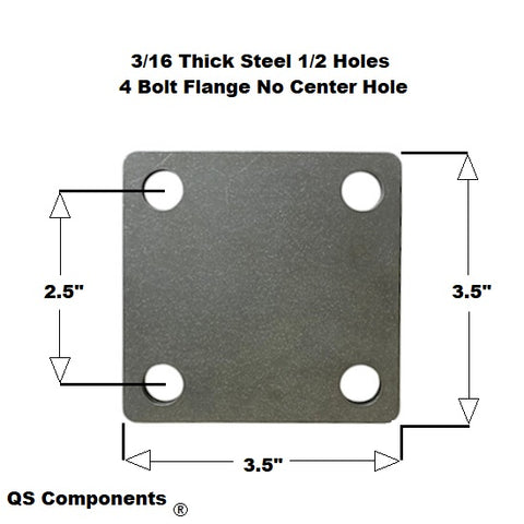 4 Bolt Flange Mount 1/2