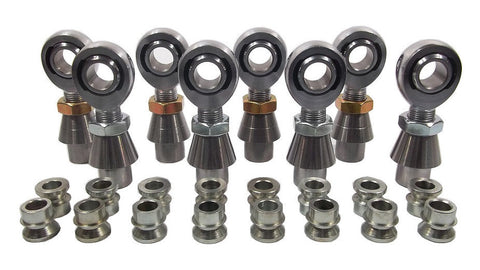 3/4 x 3/4-16 Chromoly 4 Link Kit With 3/4 To 3/8 High Misalignment Spacers, Weld-In Bungs .250 & Jam Nuts