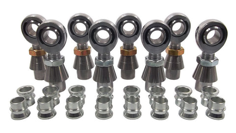 3/4 x 3/4-16 Chromoly 4 Link Kit With 3/4 To 5/8 High Misalignment Spacers, Weld-In Bungs .250 & Jam Nuts