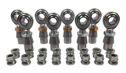 3/4 x 3/4-16 Economy 4 Link Kit With 3/4 To 3/8 High Misalignment Spacers, Weld-In Bungs .095 & Jam Nuts