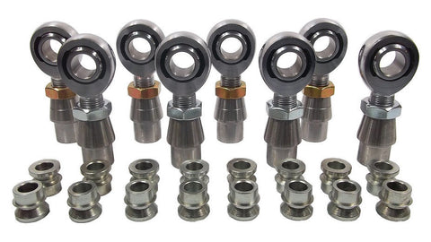 3/4 x 3/4-16 Chromoly 4 Link Kit With 3/4 To 3/8 High Misalignment Spacers, Weld-In Bungs .095 & Jam Nuts