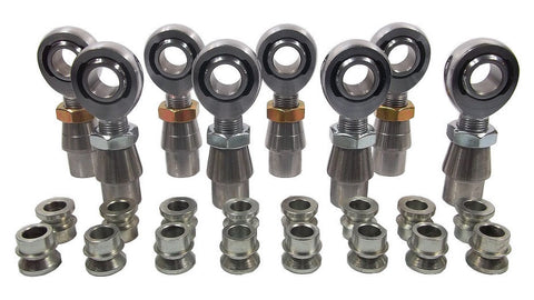 3/4 x 3/4-16 Chromoly 4 Link Kit With 3/4 To 3/8 High Misalignment Spacers, Weld-In Bungs .120 & Jam Nuts