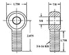 Ladder Bar Rod End Kit With Adjusters (5/8 x 3/4-16 Chromoly Rod Ends)