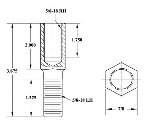 Ladder Bar Rod End Kit With Adjusters (5/8-18 Chromoly Rod Ends)