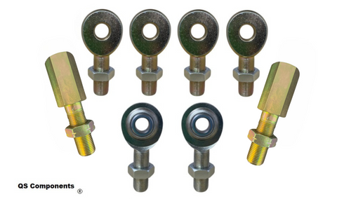 Ladder Bar Rod End Kit With Adjusters (5/8 x 3/4-16 Economy Rod Ends)