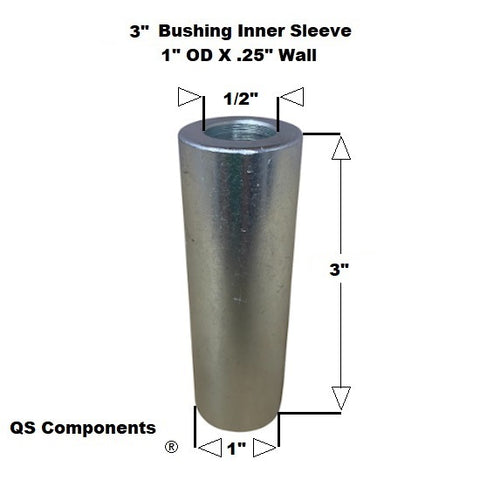3" Width 1/2" Hole Poly Bushing Kit With Hardware