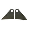 Offset Tab 9/16" Hole 1/4" Thick 2 5/8" Tall 3 1/2" Base Chassis Flat Tab (Sold In Pairs)