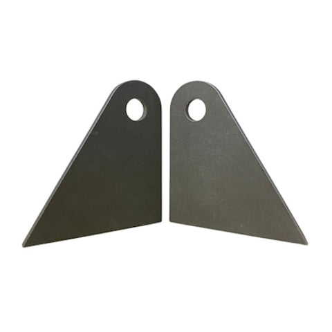 Offset Tab 9/16" Hole 1/4" Thick 4" Tall 3 3/4" Base Chassis Flat Tab (Sold In Pairs)
