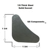 90 Deg. 1/8" Thick Steel Solid Corner Gusset (10 Pack)