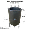 2 5/8" Width 5/8" Hole Poly Bushing Kit