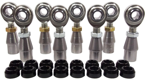 1/2 x 1/2-20 Economy 4 Link Kit With 1/2 Aluminum Cone Spacers, Weld-In Bungs .065 & Jam Nuts
