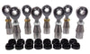1/2 x 1/2-20 Chromoly 4 Link Kit With 1/2 Aluminum Cone Spacers, Weld-In Bungs .065 & Jam Nuts