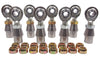 1/2 x 5/8-18 Economy 4 Link Kit With 1/2 Steel Cone Spacers, Weld-In Bungs .095 & Jam Nuts