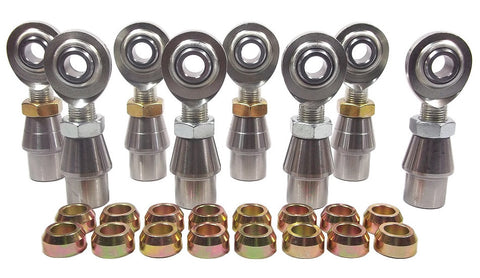 1/2 x 5/8-18 Economy 4 Link Kit With 1/2 Steel Cone Spacers, Weld-In Bungs .120 & Jam Nuts