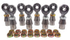 1/2 x 5/8-18 Chromoly 4 Link Kit With 1/2 Steel Cone Spacers, Weld-In Bungs .120 & Jam Nuts