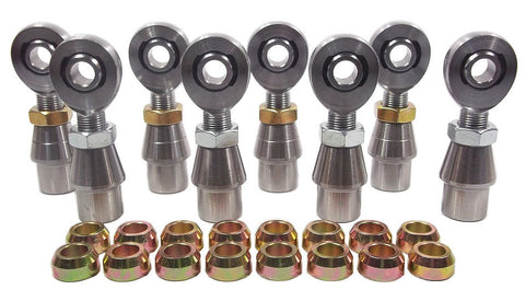 1/2 x 5/8-18 Chromoly 4 Link Kit With 1/2 Steel Cone Spacers, Weld-In Bungs .095 & Jam Nuts