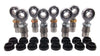 3/4 x 3/4-16 Chromoly 4 Link Kit With 3/4 Aluminum Cone Spacers, Weld-In Bungs .120 & Jam Nuts