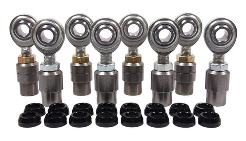 3/8 x 3/8-24 Economy 4 Link Kit With 3/8 Aluminum Cone Spacers, Weld-In Bungs .058 & Jam Nuts