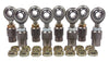 3/8 x 3/8-24 Economy 4 Link Kit With 3/8 Steel Cone Spacers, Weld-In Bungs .058 & Jam Nuts
