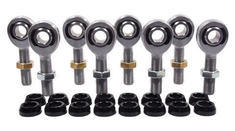 3/8 x 3/8-24 Chromoly 4 Link Kit With 3/8 Aluminum Cone Spacers & Jam Nuts
