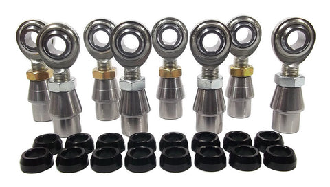 5/8 x 5/8-18 Economy 4 Link Kit With 5/8 Aluminum Cone Spacers, Weld-In Bungs .120 & Jam Nuts