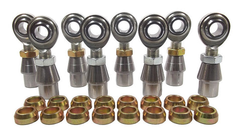 5/8 x 5/8-18 Economy 4 Link Kit With 5/8 Steel Cone Spacers, Weld-In Bungs .095 & Jam Nuts