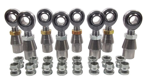 5/8 x 5/8-18 Chromoly 4 Link Kit With 5/8 To 1/2 High Misalignment Spacers, Weld-In Bungs .120 & Jam Nuts