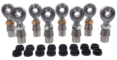 1/2 x 3/4-16 Chromoly 4 Link Kit With 1/2 Aluminum Cone Spacers, Weld-In Bungs .120 & Jam Nuts