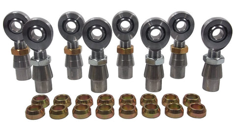 5/8 x 3/4-16 Chromoly 4 Link Kit With 5/8 Steel Cone Spacers, Weld-In Bungs .095 & Jam Nuts