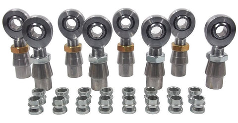 5/8 x 3/4-16 Chromoly 4 Link Kit With 5/8 To 1/2 High Misalignment Spacers, Weld-In Bungs .120 & Jam Nuts