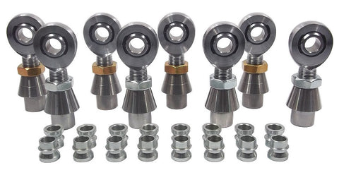 1/2 x 3/4-16 Chromoly 4 Link Kit With 1/2 To 3/8 High Misalignment Spacers, Weld-In Bungs .250 & Jam Nuts