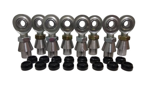 5/8 x 3/4-16 Economy 4 Link Kit With 5/8 Aluminum Cone Spacers, Weld-In Bungs .250 & Jam Nuts