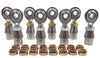 5/8 x 3/4-16 Economy 4 Link Kit With 5/8 Steel Cone Spacers, Weld-In Bungs .120 & Jam Nuts