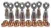 7/16 x 7/16-20 Economy 4 Link Kit With 7/16 Steel Cone Spacers, Weld-In Bungs .065 & Jam Nuts