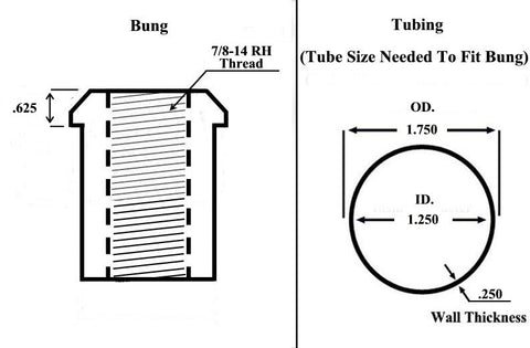 7/8 x 7/8-14 Chromoly 4 Link Kit With 7/8 To 5/8 High Misalignment Spacers, Weld-In Bungs .250 & Jam Nuts