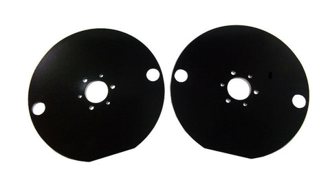 Standard Go Kart / Quarter Midget Toe Plates Powder Coated Black (2 1/2