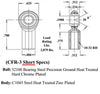 1/4 Scale Car Shortened Shock Rod End (CFR-3S)