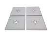 Quarter Scale Car Square Lexan Toe Plate Set (Sold In Sets Of 4)