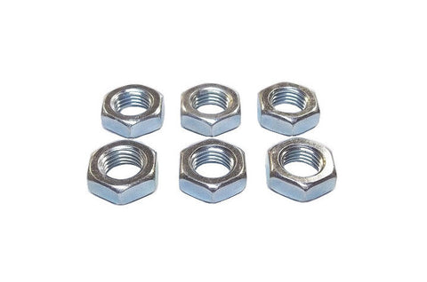 M6 X 1.0 Metric Steel Right Hand Jam Nuts (6 Pack)