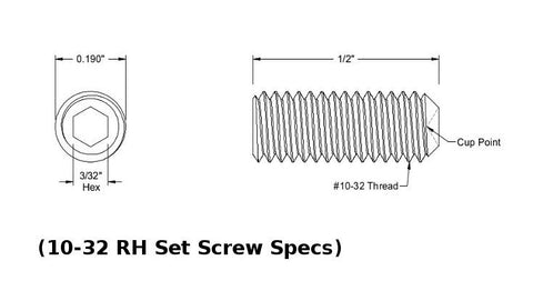 (8 pack) - 1/4 Scale Car Shortened Shock Rod End Kit CFR-3S