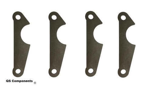 Rear 180 Ladder Bar Brackets 8" Centered Hole Spacing Fits 3" Axle Tube 3/4 Hole (Qty 4)