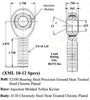 5/8 x 3/4-16 Chromoly 4 Link Kit With 5/8 To 1/2 High Misalignment Spacers & Jam Nuts