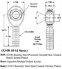 5/8 x 3/4-16 Chromoly 4 Link Kit With 5/8 To 1/2 High Misalignment Spacers, Weld-In Bungs .120 & Jam Nuts