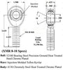 1/2 x 5/8-18 Chromoly 4 Link Kit With 1/2 Steel Cone Spacers, Weld-In Bungs .095 & Jam Nuts